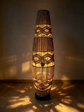 Hand‑Woven Bamboo Dimmable Floor Lamp